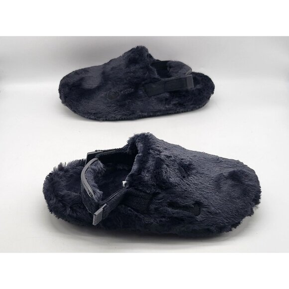 Nike Calm Mule SE Women Faux Fur Comfy Black Slides FZ3119-001 Size 6‎ - Picture 4 of 9